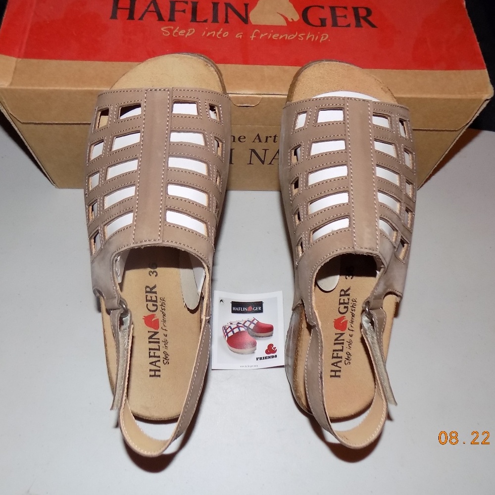 New Haflinger Morgan Stone Taupe leather EU36